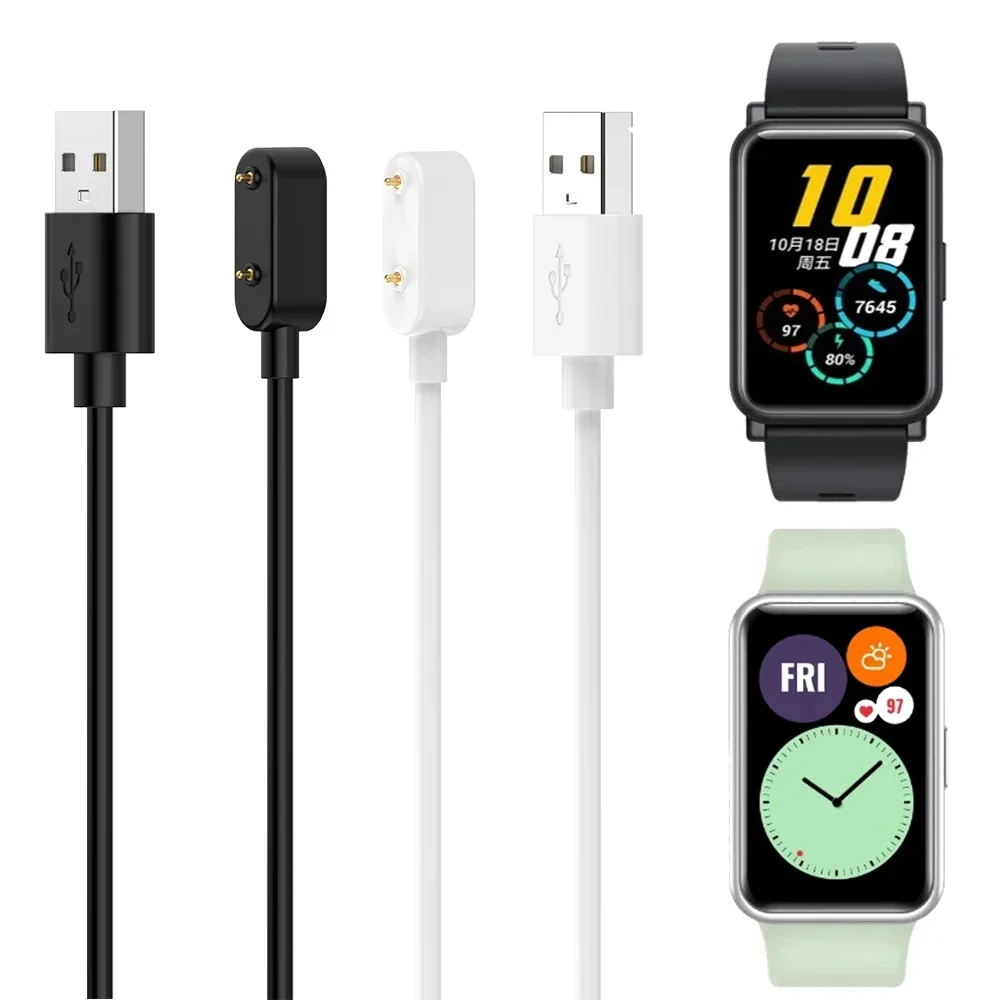 

1m USB Charging Cable For Huawei Watch Fit 3 Fit 2 Charger Cable For Huawei Band 9 8 7 6 Honor Band 9/7/6
