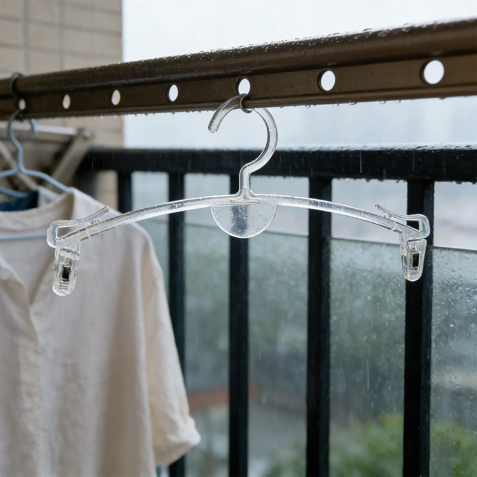 40 piezas de perchas transparentes para sujetadores con clips, perchero de plástico para lencería, diseño de clip versátil para organizar bikinis y trajes de baño en el armario.