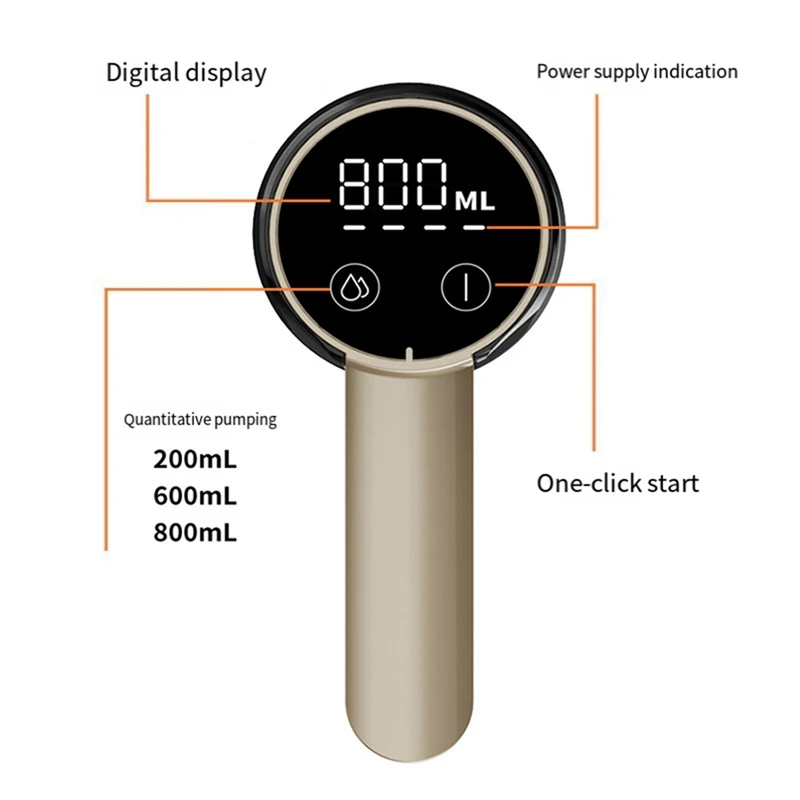 ปั๊มน้ำถังหน้าจอสัมผัส, เครื่องจ่ายน้ำอัตโนมัติ, ปั๊มน้ำไฟฟ้าพับได้, เต้าเสียบน้ำเชิงปริมาณ, สีขาว