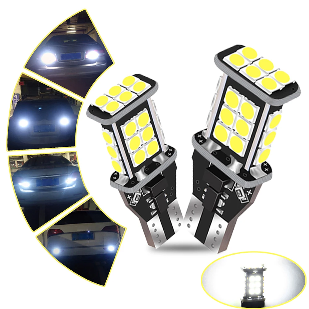 

2pcs W16W T15 LED Canbus Error Free LED Bulb Car Backup Reverse Light for Ford Focus 2 3 1 mk2 Fiesta Mondeo mk4 mk5 Kuga Ranger