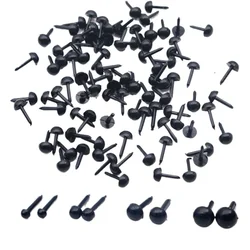 200pcs 3/4/5/6mm Black Plastic Eyes For Needle Felting Dolls Poke Teddy Bears Eyes For DIY Handmade Toy Doll Accessories