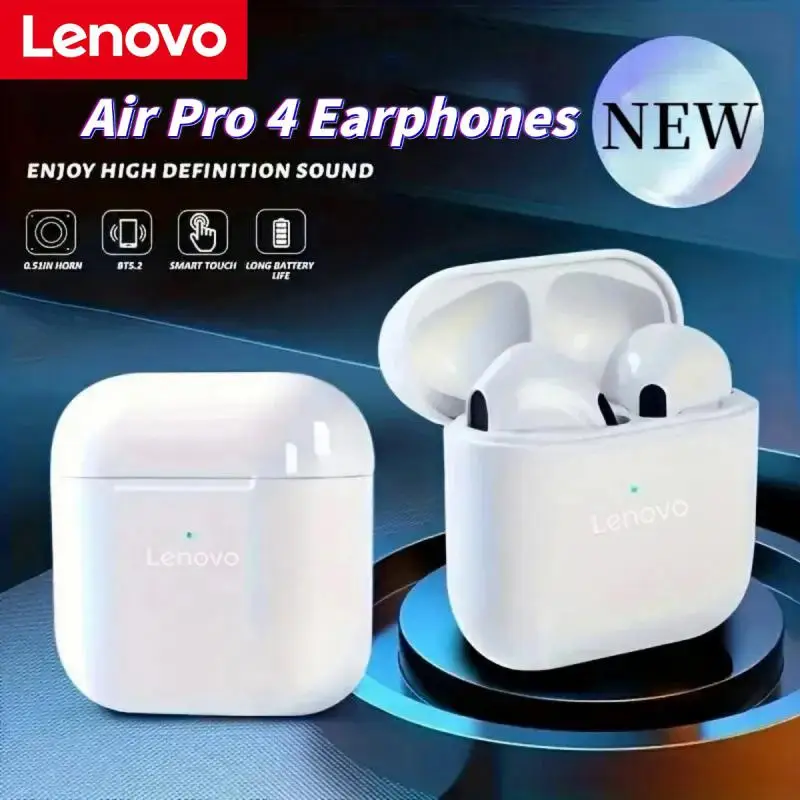 Lenovo Air Pro 4 TWS Wireless Headphones Touch Control Earphone BT 5.0 Waterproof Mini Pods With Mic For All Phone Auto Pairing