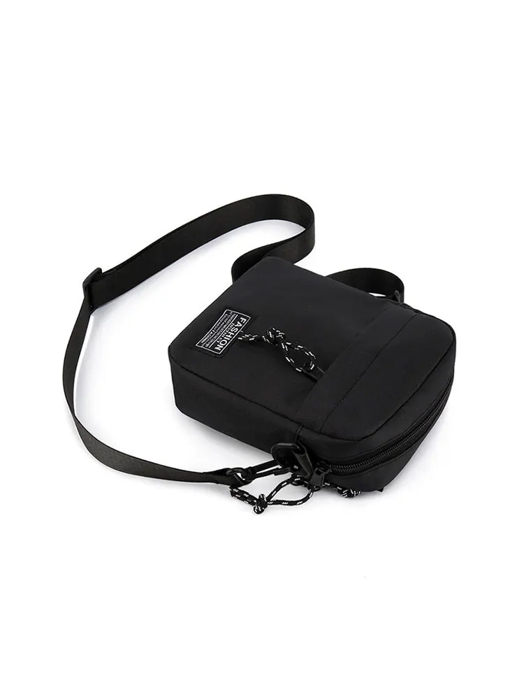 Stilvolle Casual Umhängetasche für Herren Minimalistische Nylon-Schultertasche mit Vordertasche Ideal für den Täglichen Arbeitsweg – Detail 5