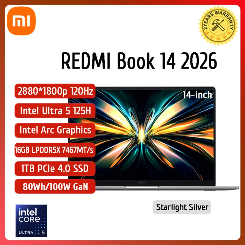 Xiaomi Laptop Redmi Book Pro 14 Intel ARC Graphics Ultra 5/Ultra 7