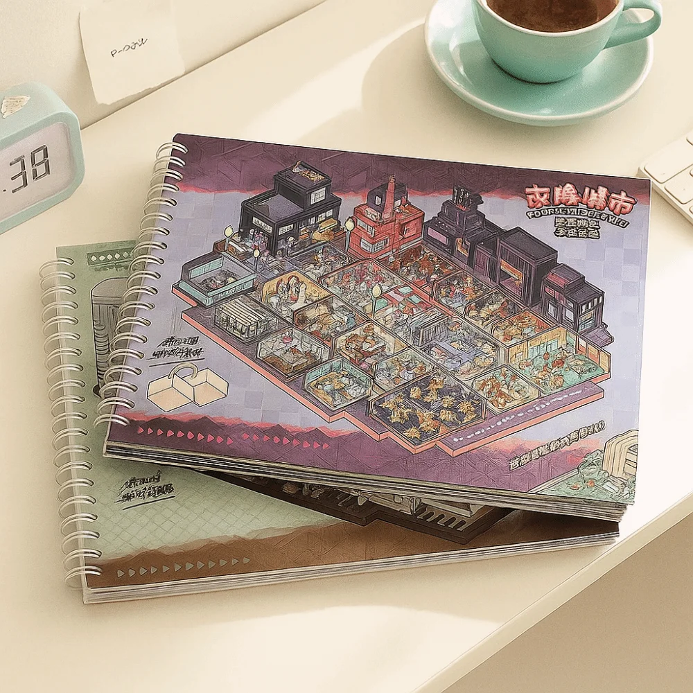 

Plus Size 3D Landscaping Stickers Paper Forest Party Panda's Daily Life DIY Landscape Sticker Multi-functional