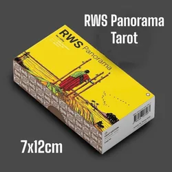 7 * 12 cm RWS Panorama Tarot Pozłacane złote krawędzie 78 sztuk Karty przy obiektywie szerokokątnym Pokaż swoją nową perspektę RWS