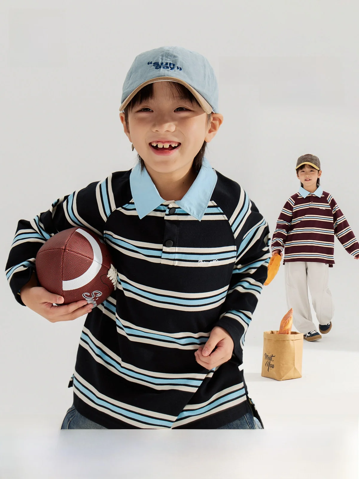 boys'-stripe-long-sleeve-popl-shirt-fake-two-piece-inner-wear-autumn-new-style-color-block-cotton-polyester-blend-fabric
