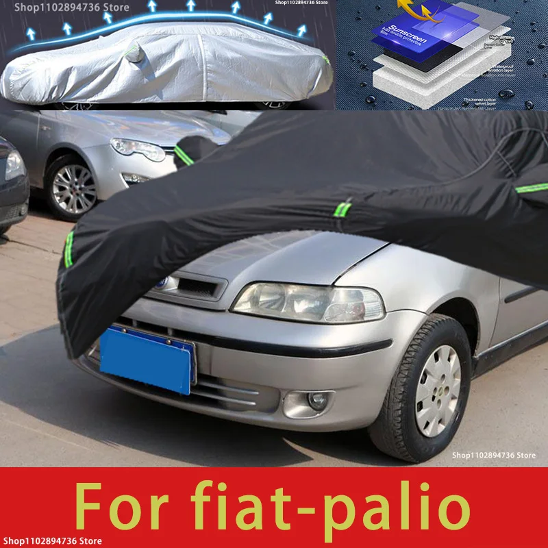 

For Fiat Palio fit Outdoor Protection Full Car Covers Snow Cover Sunshade Waterproof Dustproof Exterior black car cover