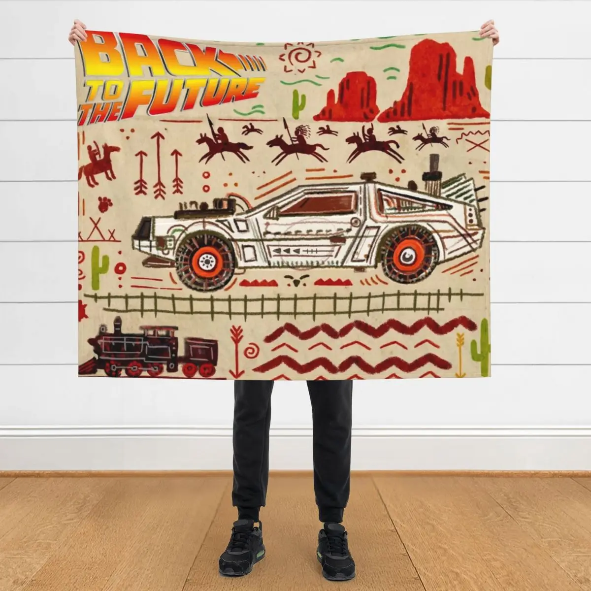 

1885 Delorean Throw Blanket Heavy Cute anime Soft Plaid Blankets