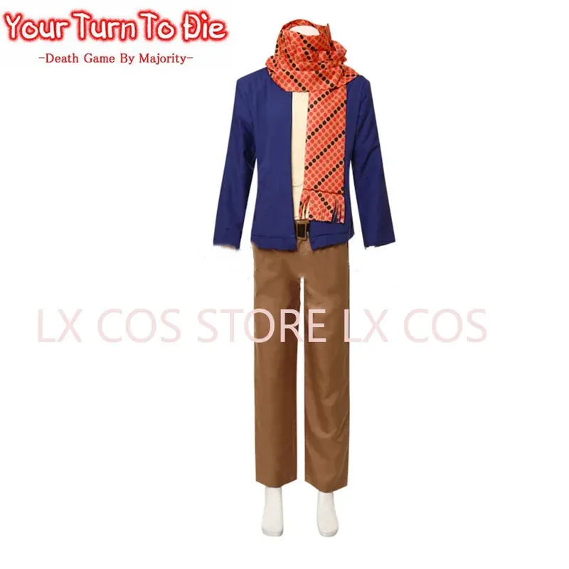 

2025 22 Game Your Turn To Die Shin Tsukimi Halloween Cosplay Costume Include Scarf Hat Full Set Wig