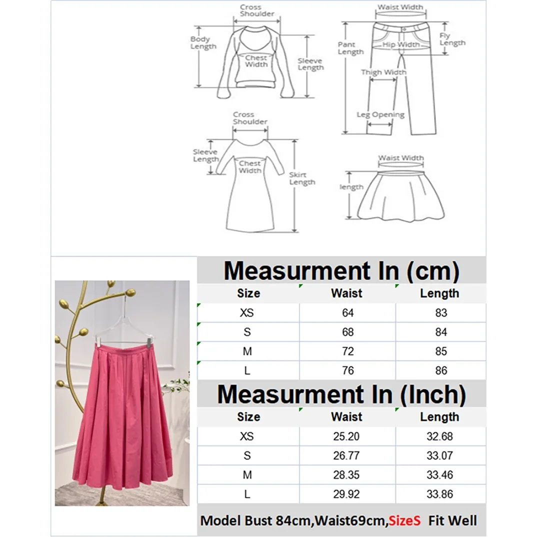 Imagem -03 - Saia de Bainha Flare Plissada Feminina Monocromática Rosa Preta Estilo Casual Alta Qualidade Roupas Novas Verão e Outono 2023