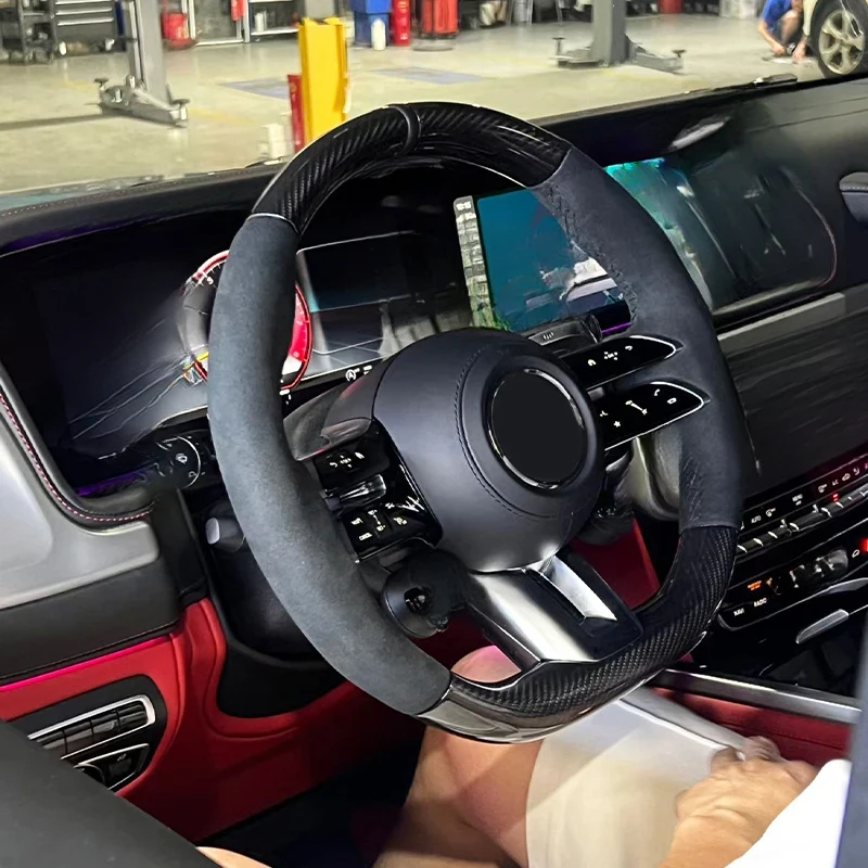 High Quality Dragonfly Style Carbon Fiber Steering Wheel For Mercedes 809 System