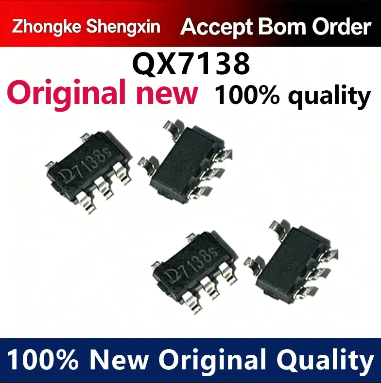 （5pcs-100pcs）Brand new original QX7138 SMT SOT23-5 LED linear buck constant current driver IC chip