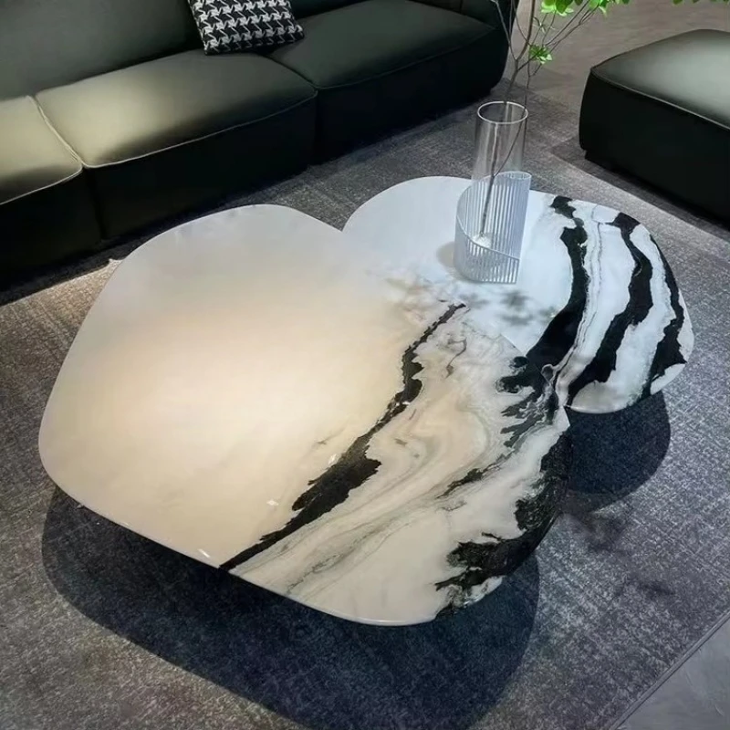 Luxury modern durable eco-friendly marble coffee table unique living room furniture
