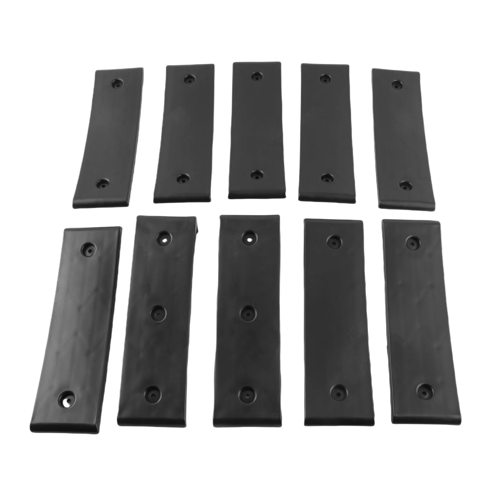 

10 Piece Black Boat Trailer Bunk Slides Pads Easier Launching Loading 3 X 10in Reduces Friction for Almost Any Bunk Trailer