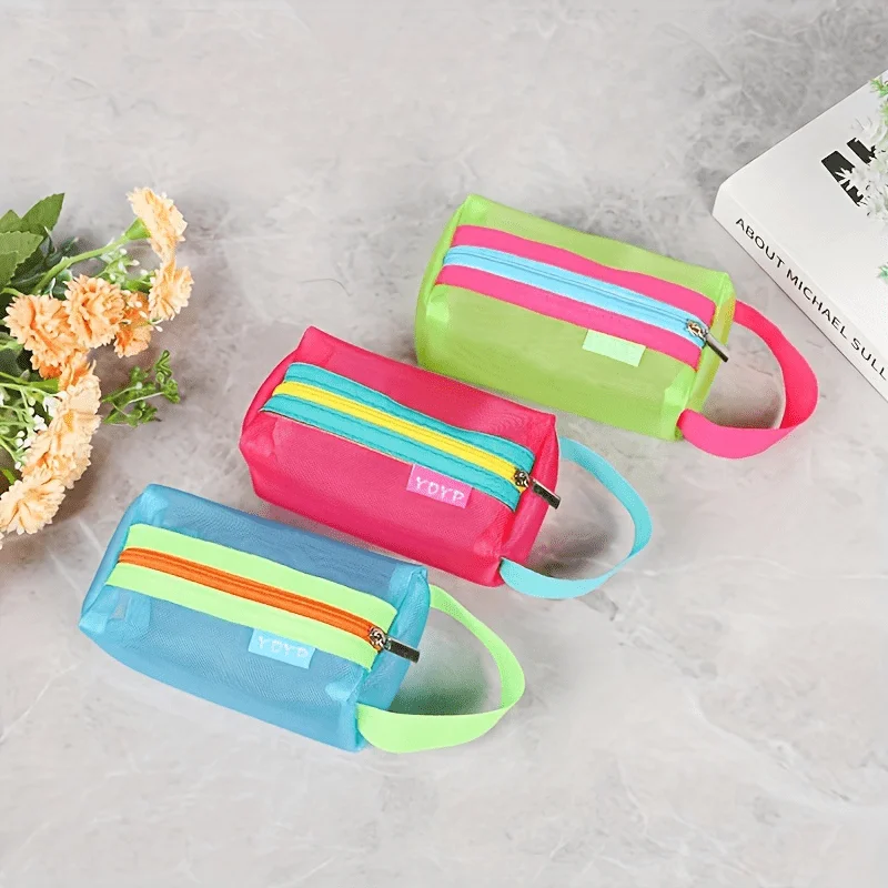 Mini Colorful Cosmetic Organizer Bags, Travel Essentials For Toiletries, Makeup, Digital Products, Portable Storage For Perfume