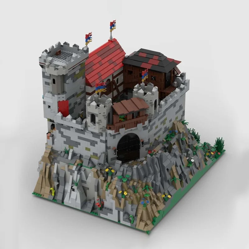 5726 قطعة MOC Burg L wenfels قلعة Lioncliff الأسد نموذج بناء لعبة كتل هدية الكريسماس لتقوم بها بنفسك فكرة إبداعية الطوب عيد ميلاد الاطفال #5