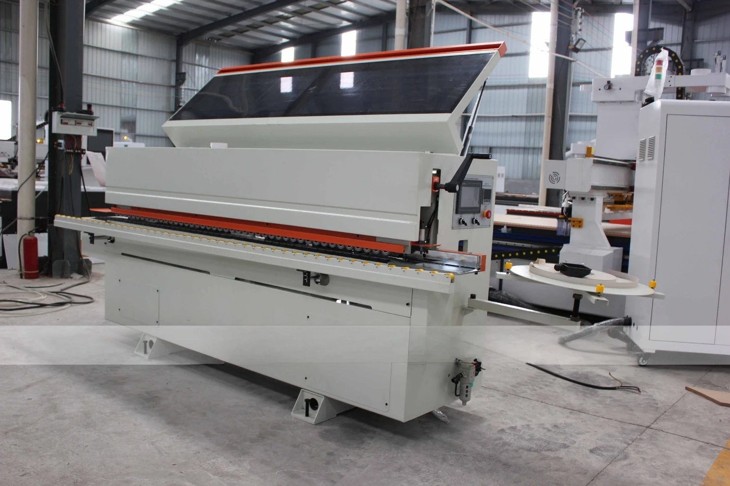 JINAN M-SHINE  Full Automatic PVC MDF Edge Banding Machine S2 Auto Curve Sealing Gluing Bonding Wood Edge Bander - view 4