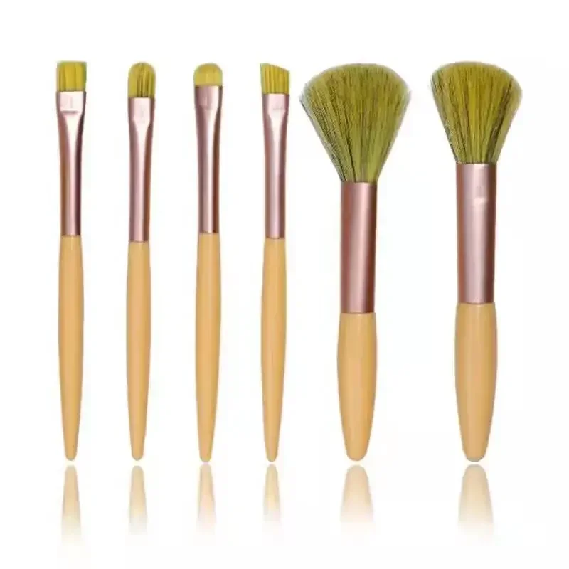 6Pcs/Bag Soft Makeup Brushes Set for Cosmetics Foundation Blush Powder Fluffy Eyeshadow Blending Makeup Brush Beauty Tools Women