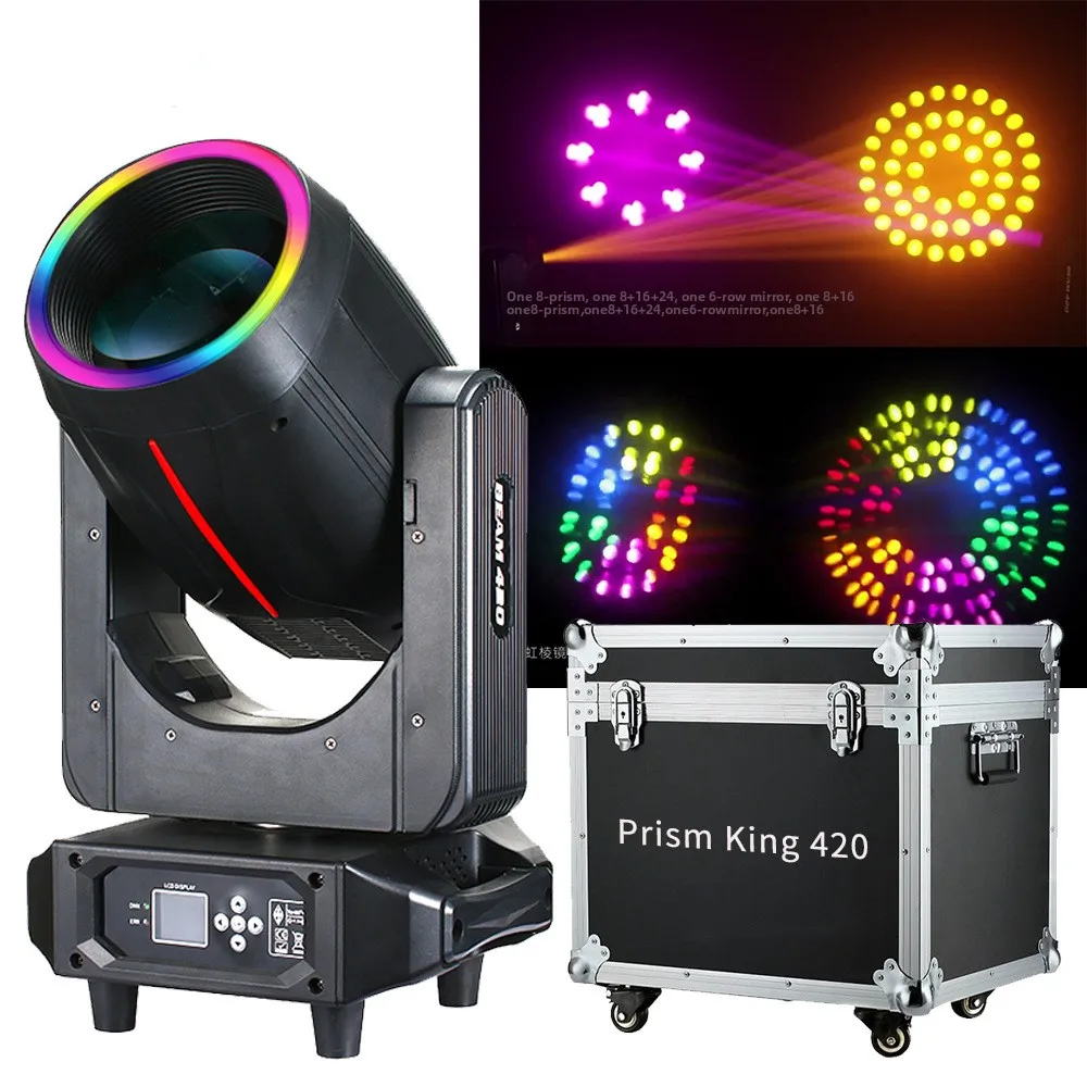 Bar spotlight 420W beam of light Wedding live stream lighting performance Banquet hall Stage lighting Full color ambient light