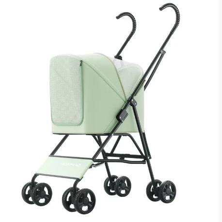 JXB New Design Folding Lightweight 4 Wheels Pet Stroller For Small Dog Cat Outdoor Travel
