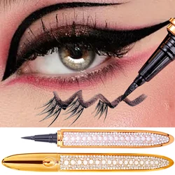 2 In 1 Self Adhesive Eyelashes Eyeliner Pencil Long Lasting No Glue Non Magnetic Quick Drying Eyelashes Sticking  Eye Liner Pen