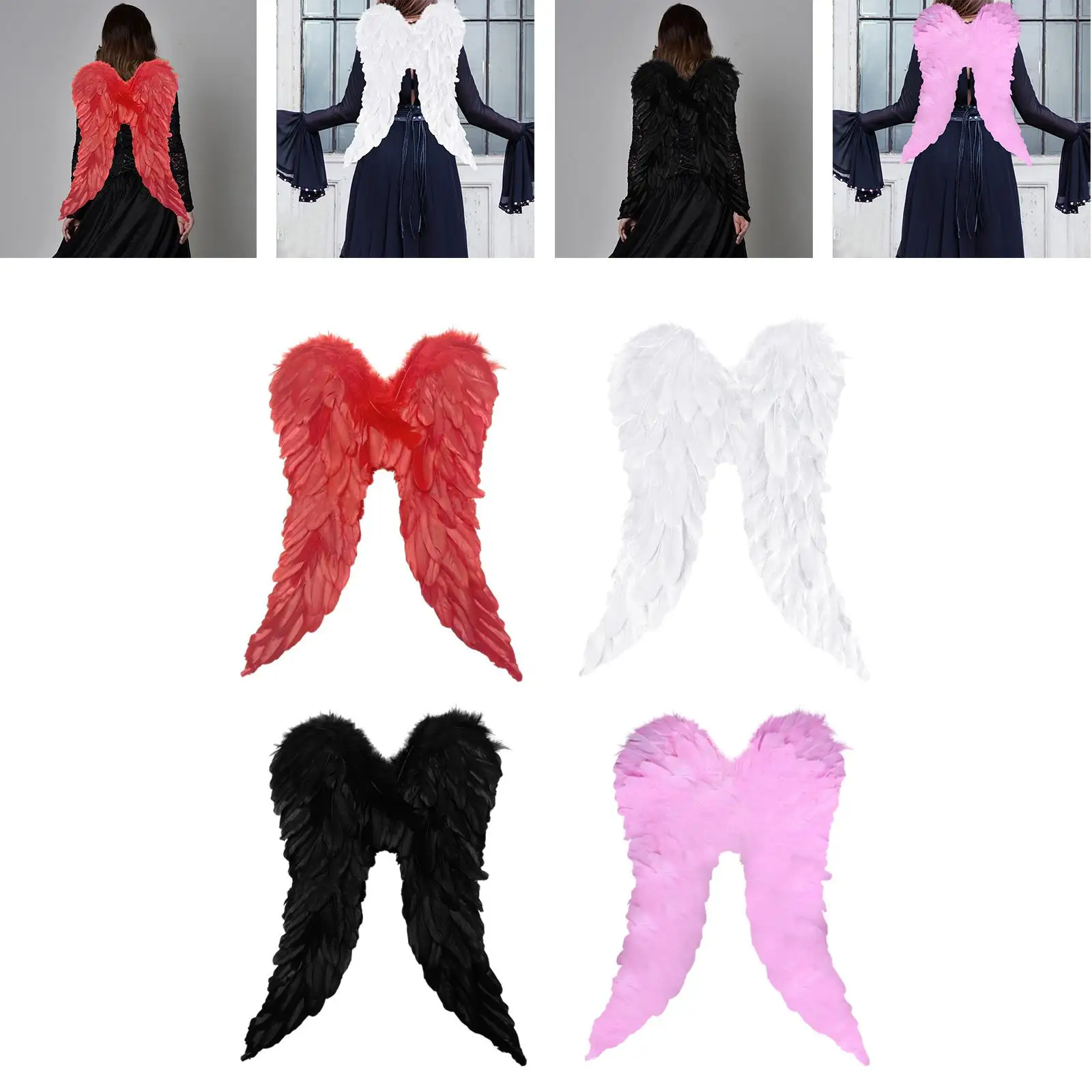 

Крыло ангела Косплей Женский костюм на Хэллоуин Креативное сказочное перо Крыло для