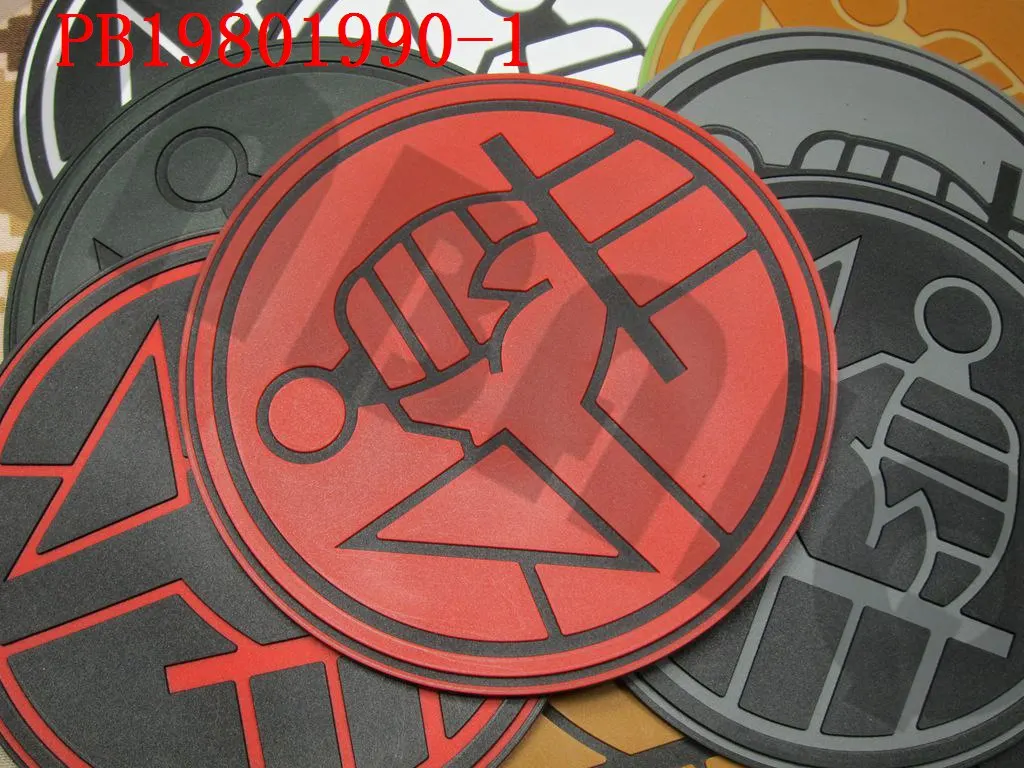 3D PVC Patch Hellboy B.P.R.D.Tactical Morale Bureau of Paranormal Research and Defense 10cm