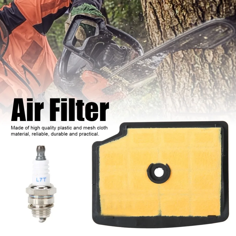 Durable ABS Air Filter Kit Black Compact Chainsaw Replacement Parts Easy Installation Fuel Pipe Kit for 020T MS200 MS200T