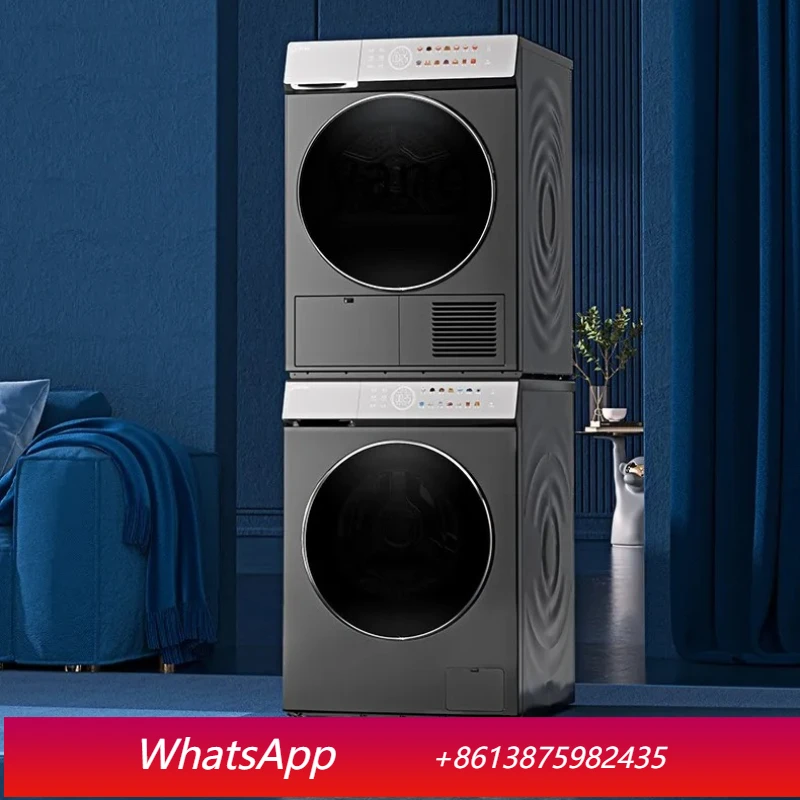 

cQ three frequency conversion intelligent control full touch color screen 10kg washing and drying set washing machine