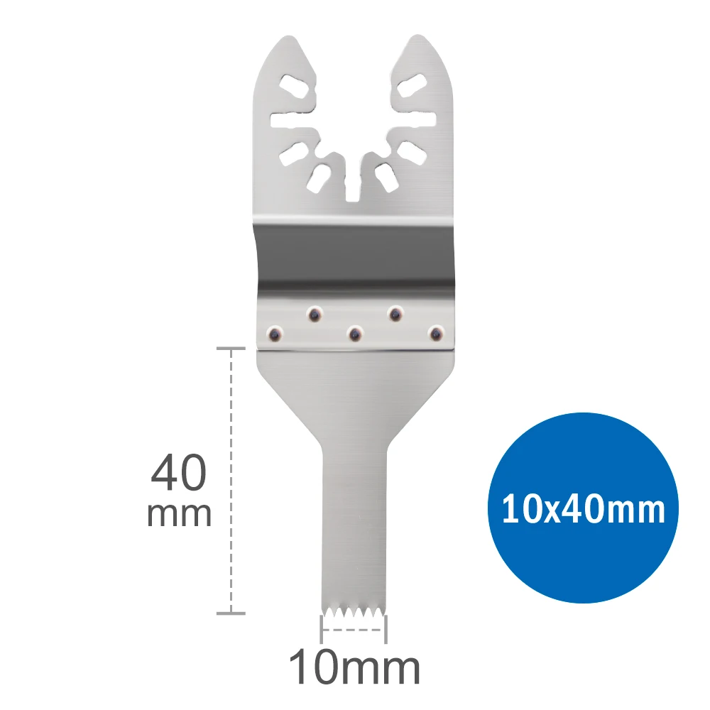 XCAN 1/5/10pcs 10x40mm Oscillating Saw Blades Stainless Steel Multi Tool Saw Blades For Wood PVC Plastic Cutting