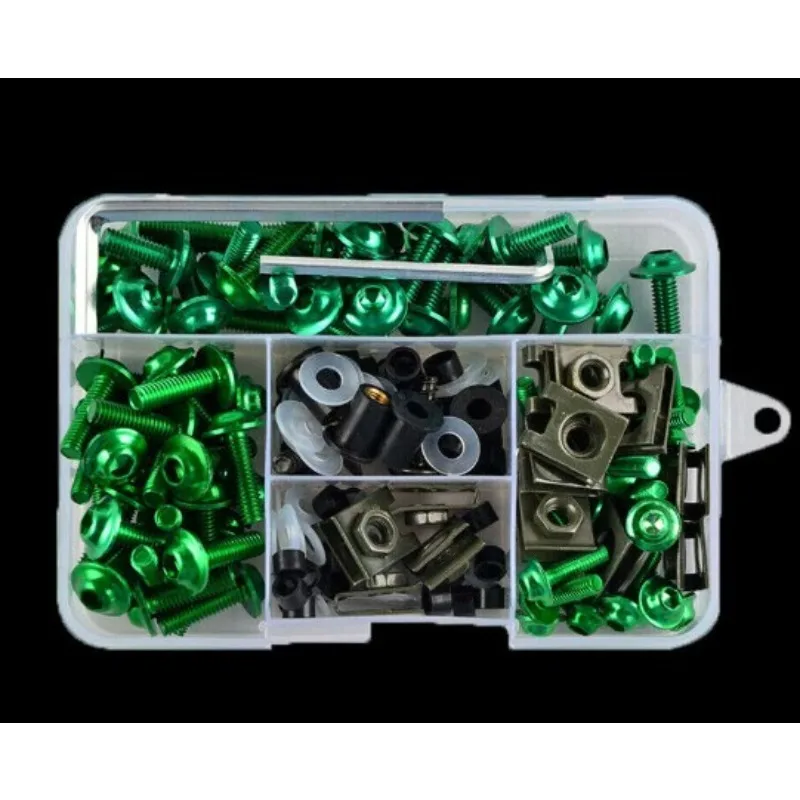 Motorrad Verkleidung Windgläser Körper Modifikation Bolzen Set Farbige Schrauben 177 stücke Für Honda Yamaha Kawasaki Suzuki