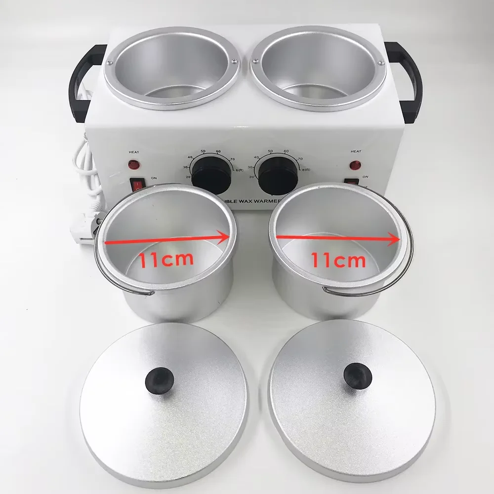

Paraffine Wax Heater Hand Feet SPA Epilator Hair Removal Tool 220V/ 110V Double Pots Depilatory Wax Warmer Machine