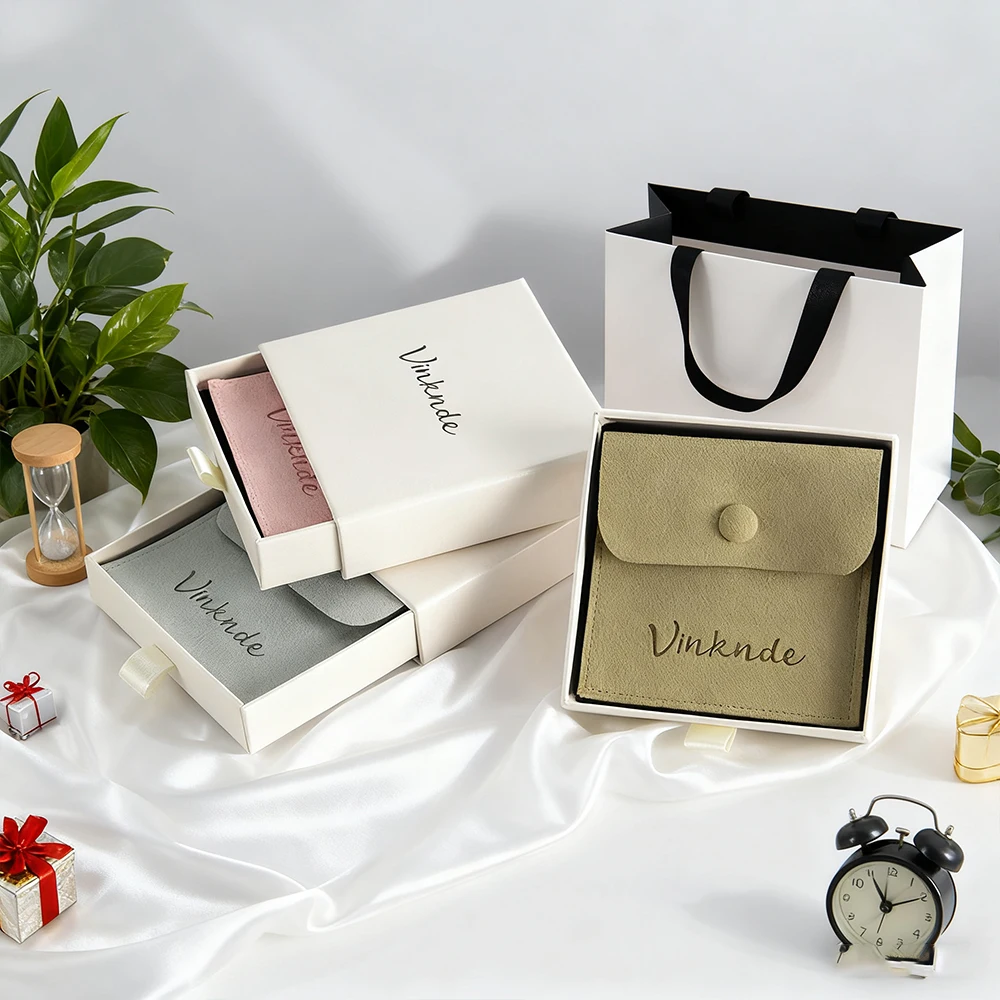 

100 комплектов, бежевая выдвижная бумажная упаковка, ящик, коробка, ожерелье, браслет, серьги, шкатулки для драгоценностей, свадебный подарочный чехол, сумка из микрофибры