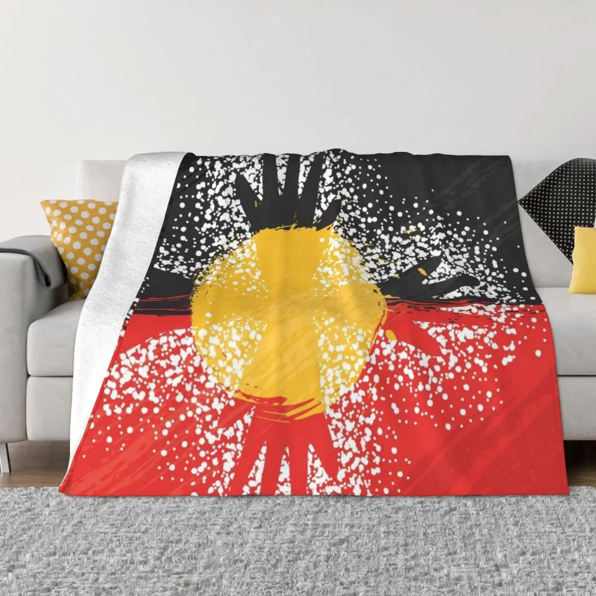 

Awesome Aboriginal Art Throw Blanket Soft Big Blanket Blanket For Decorative Sofa