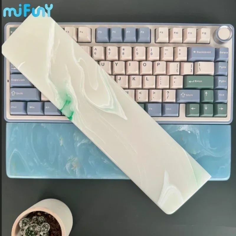 

Quartzite Wrist Rest Handmade Original Custom Palm Rest Anti-slip Hand Rest 61/75/87/98keys Mechanical Keyboard Wrist Mat Gift