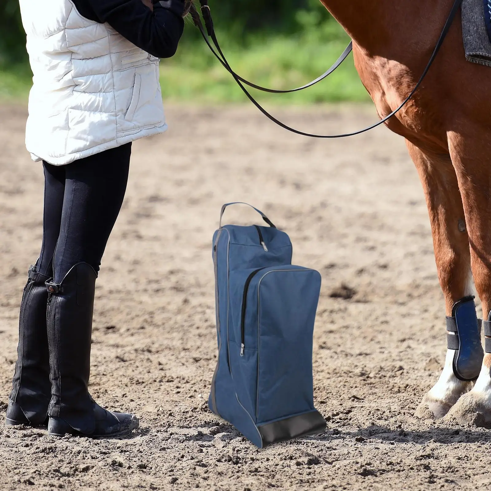 Riding Tall Boot Bag Protection Holder with Comfortable Handle Long Boots