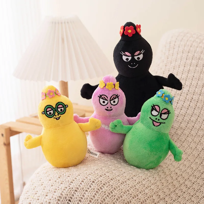 ตุ๊กตาหนานุ่มอนิเมะการ์ตูน Barbapapa ตุ๊กตามือน่ารักสำหรับครอบครัวเด็กทารก Comfort นุ่มตกแต่งของขวัญวันเกิดสำหรับเด็กเด็กเด็กผู้หญิง