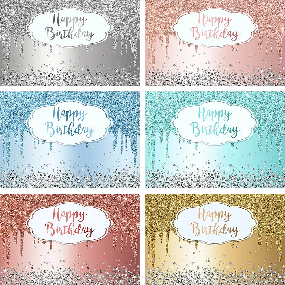 

Mehofond Photography Backdrops Birthday Party Rainbow Glitter Silver Sparkle Decor Girl Backgrounds For Photo Studio Photophone