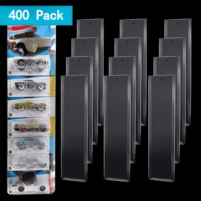 400 Pack Diecast Car Model Display Case Dustproof Storage Cover 42.5cm Clear Plastic Wall Mount Display Cases Storage Protector