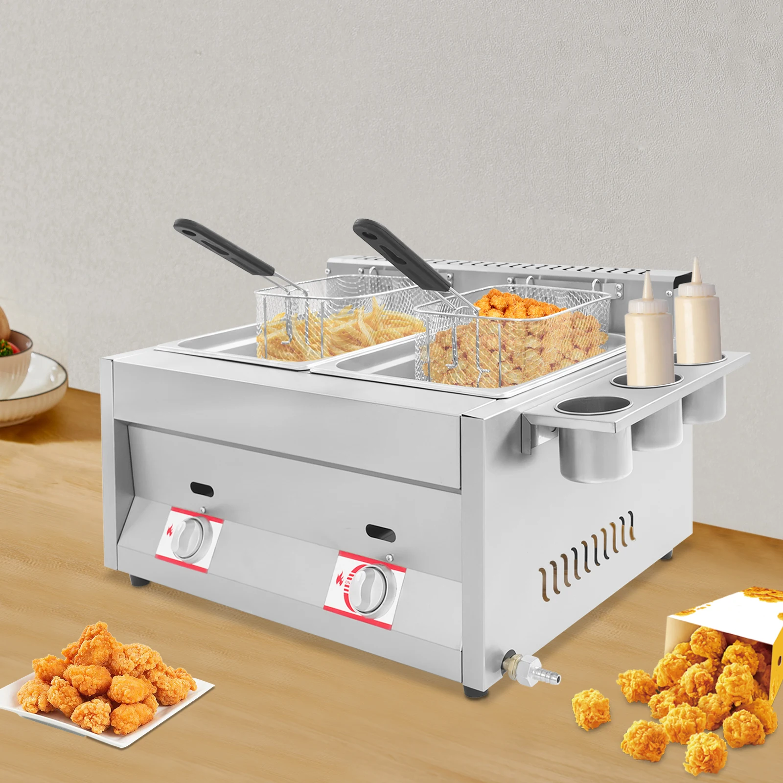 6L*2 Gas Deep Fryer…