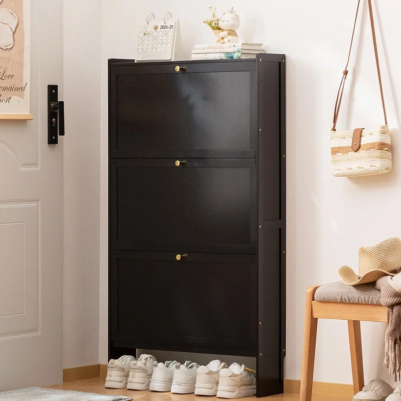 Entryway Shoe Cabinet Ultra-Thin Space-Saving Flip-Up Shoe Rack Large Capacity Storage Multi-layer Storage Cabinet Pratical New