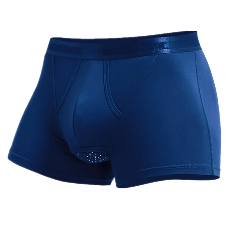 Ropa interior para hombre, Boxers de Modal, pantalones cortos para hombre, bragas push-up, bolsa de separación de balas transpirable, calzoncillos