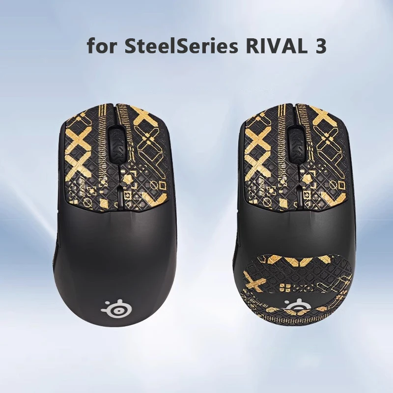 Anti-Slip Mouse Sticker Sweat-Absorbent Wear-Resistant Protective Grip Tape For SteelSeries Rival 3 E-Sport Gaming Accessories