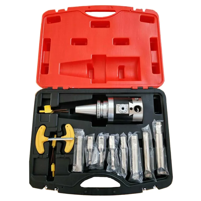 

High Precision Fine Boing Kit BT40 Head Set with 1 Boring Head and 8 Bars Machine Tools Accessories