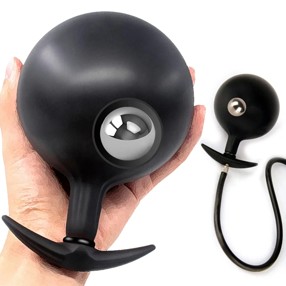 Anal Plug InflatableAnal Beads Butt Plug Anal Dilator Massager Anus Butt Beads Prostate Massager Sex Toys Men Gay Anus Dilator