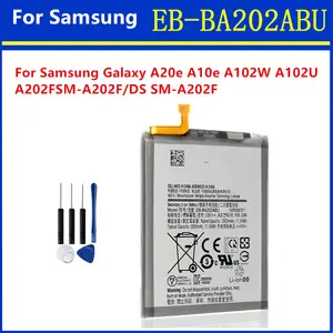 Bilashmart BackShell EB BA202ABU Battery Samsung Galaxy A20E A20 A10E A202F SM A202F/DS SM A202 SM A202J SM A102 Batteria +tools