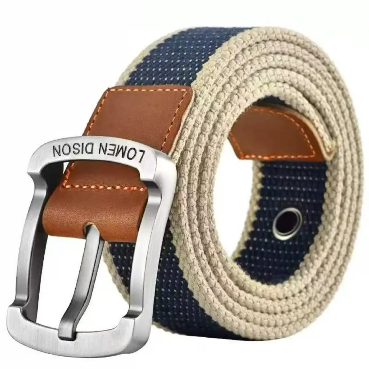 Men's and women's belt needle buckle canvas belt casual cargo belt Korean version of the tide male student youth outdoor belt