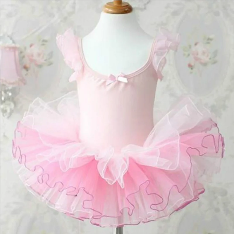 pink/white swan lake ballet costume girls tutu ballerina dress stage cheap ballet dance dress child dancewear leotards for girl