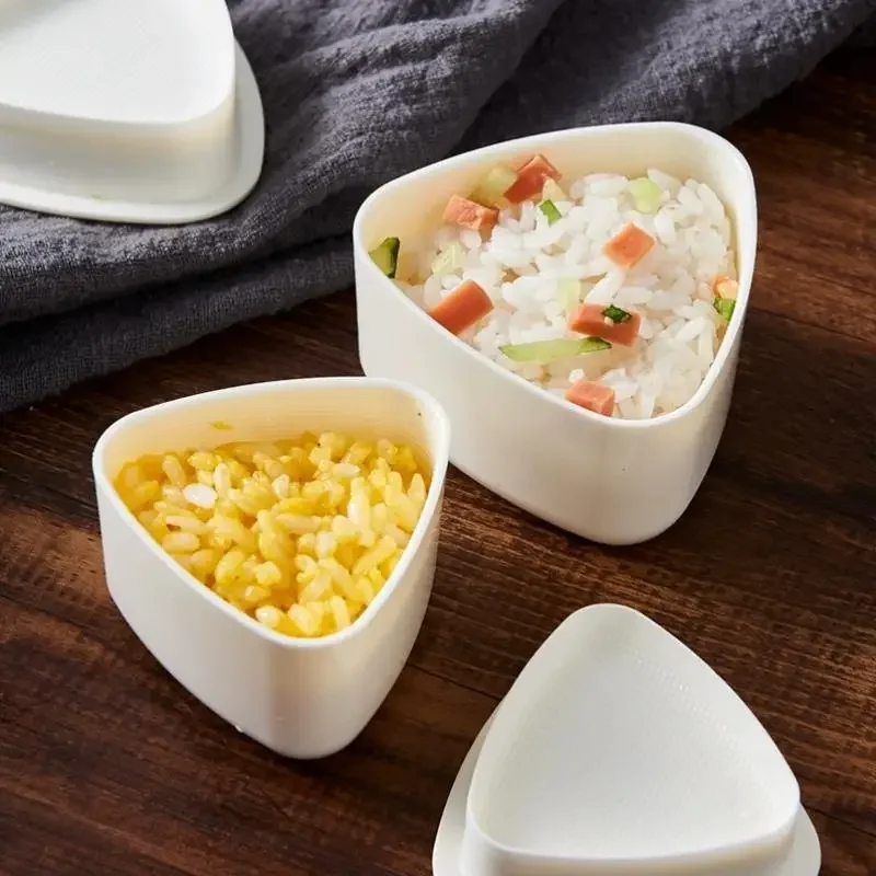 لتقوم بها بنفسك صانع قوالب السوشي جديد الغذاء الصحافة غير عصا مستطيلة مثلث السوشي عدة أدوات يابانية المطبخ بينتو أونيجيري كرة الأرز مجموعة #3